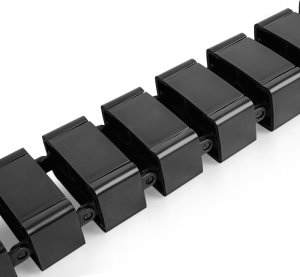 Organizer Spacetronik Prowadnica kablowa Spacetronik SPK-180B 130cm Organizer Czarny 12