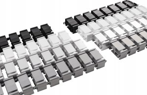 Organizer Spacetronik Prowadnica kablowa Spacetronik SPK-180B 130cm Organizer Czarny 15