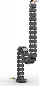 Organizer Spacetronik Prowadnica kablowa Spacetronik SPK-180B 130cm Organizer Czarny 8