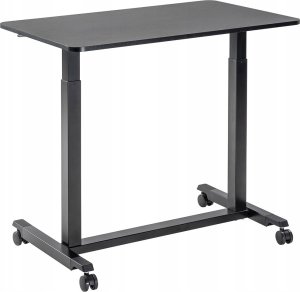 Biurko Spacetronik Przenośny Regulowany gazowo stolik na kółkach Buddy 04 czarny 3