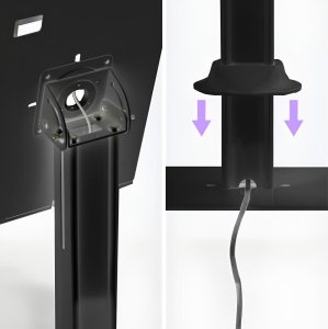 Stojak Spacetronik Ochronny Statyw podstawka obudowa POS na tablet z organizerem do kabli 5