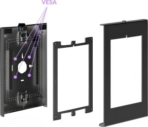Stojak Spacetronik Ochronny Statyw podstawka obudowa POS na tablet z organizerem do kabli 6