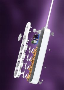 Organizer Spacetronik Listwa Zasilająca Porty 4AC 4USB Ochrona w Standardzie 9S 12