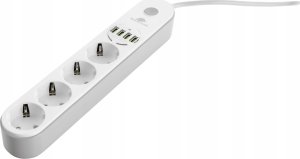 Organizer Spacetronik Listwa Zasilająca Porty 4AC 4USB Ochrona w Standardzie 9S 4