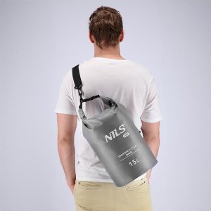 Nils Extreme NC1703 WOREK WODOODPORNY SZARY 15L NILS CAMP 2