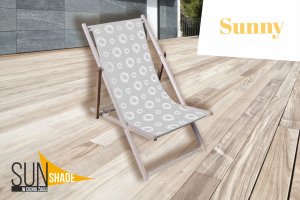 SunShade LEŻAK SIEDZISKO KRZESŁO WYPOCZYNKOWE Z GRAFIKĄ 3
