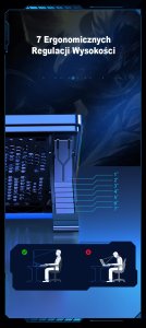 Podstawka chłodząca Mobilari PODSTAWKA CHŁODZĄCA POD LAPTOP-A 12-17' 8xVENT LED 11