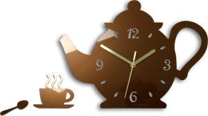 ModernClock Zegar Ścienny Kuchenny CZAJNIK COPPER Miedziany 1