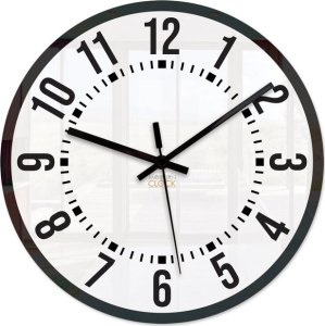 ModernClock Zegar Ścienny OSKAR Ramka Czarna 30 cm 1