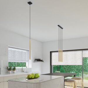 Lampa wisząca Sollux Lighting SOLLUX Lampa Wisząca PASTELO 5L złoty połysk 5 x G9 SL.1198 2