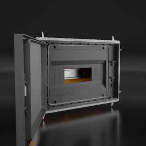 Marlanvil Rozdzielnica podtynkowa IP65 12 modułowa 990.12.INOX M-L 3