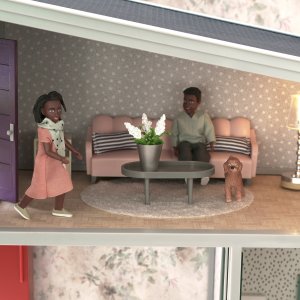 Micki Zestaw Podstawowy do Pokoju Dziennego do domku dla lalek Lundby 3