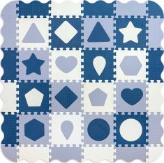 Qplay Milly Mally Mata piankowa puzzle Jolly 4x4 Shapes - Blue 1