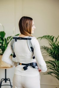 LennyLamb Nosidło LennyLamb LennyLight  - Mała Jodełka Szara Regulowane 6