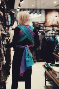 Little Frog Chusta tkana Little Frog - Tencel Aurora Cube 7 (5.2 m.) 4