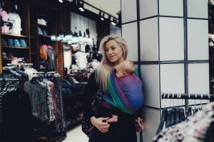 Little Frog Chusta tkana Little Frog - Tencel Aurora Cube 7 (5.2 m.) 7