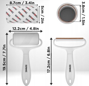 Golarka do ubrań Duronic ręczna CFS4 2 rolki 5