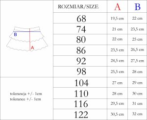 NICOL Spódniczka bawełniana dla dziewczynki Nicol Sara 122 2