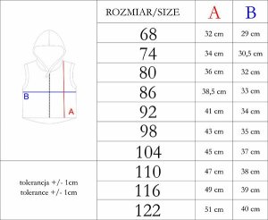 NICOL Kamizelka bezrękawnik dresowy dla dziewczynki Nicol Lou 74 3