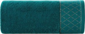Eurofirany RĘCZNIK LAYLA (06) 70 X 140 CM CIEMNOTURKUSOWY 2