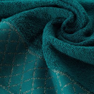 Eurofirany RĘCZNIK LAYLA (06) 70 X 140 CM CIEMNOTURKUSOWY 4