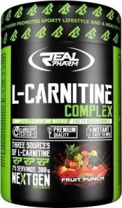 Real Pharm REAL PHARM L-CARNITINE COMPLEX PROSZEK 300G - Malina-truskawka 3