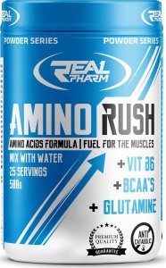 Real Pharm REAL PHARM AMINO RUSH PROSZEK 500G - Truskawka-arbuz 1