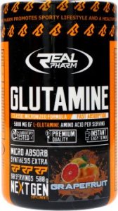 Real Pharm REAL PHARM GLUTAMINE PROSZEK 500G - Grejpfrut 1