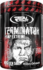 Real Pharm REAL PHARM TERMINATOR PUMP EXTREME PROSZEK 500G - Cytryna-mięta 1