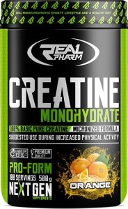 Real Pharm REAL PHARM CREATINE MONOHYDRATE PROSZEK 500G - Grejpfrut 1