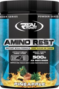 Real Pharm REAL PHARM AMINO REST 500G - Naturalny 1