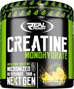 Real Pharm REAL PHARM CREATINE MONOHYDRATE PROSZEK 300G - Wiśnia 1