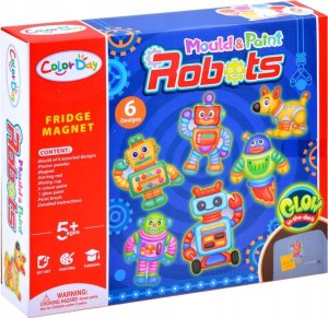 Jokomisiada Zestaw zrób sam magnesy Roboty gips farby ZA3278 5