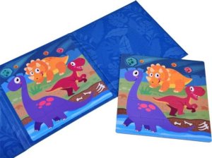 Jokomisiada Książeczka Puzzle magnetyczne Dinozaury 40  ZA4268 6