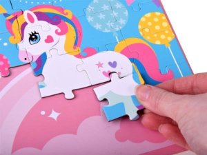 Jokomisiada Książeczka Puzzle magnetyczne Jednorożec 40 ZA4269 5