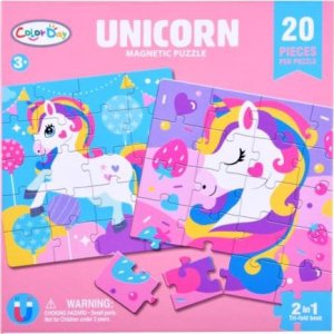 Jokomisiada Książeczka Puzzle magnetyczne Jednorożec 40 ZA4269 9