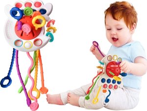 Jokomisiada Interaktywna zabawka sensoryczna 4w1 gryzak ZA4274 2