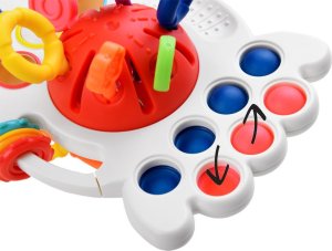 Jokomisiada Interaktywna zabawka sensoryczna 4w1 gryzak ZA4274 6