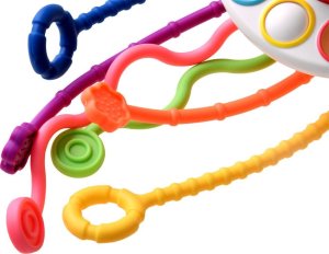 Jokomisiada Interaktywna zabawka sensoryczna 4w1 gryzak ZA4274 7