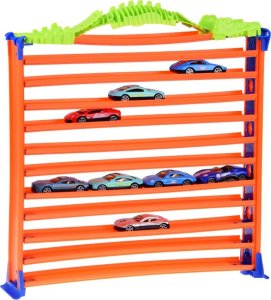 Jokomisiada Garaż parking dla autek tor pętla 2w1 resoraki resorówki 8 szt ZA4699 2