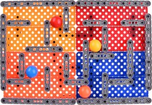 Jokomisiada Klocki tor labirynt dla kulek 193 ele gra zręcznościowa ZA4695 4