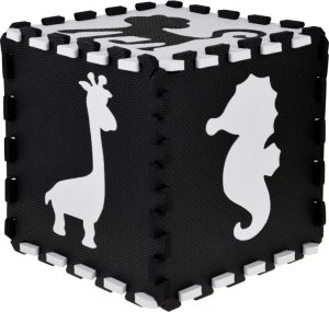 Jokomisiada Puzzle piankowe kontrastowa mata zwierzątka kształty ZA4783 12