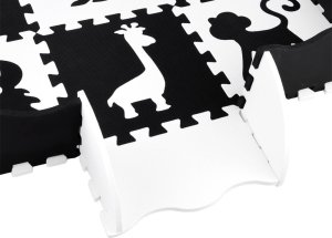 Jokomisiada Puzzle piankowe kontrastowa mata zwierzątka kształty ZA4783 13