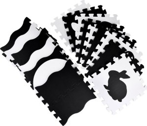 Jokomisiada Puzzle piankowe kontrastowa mata zwierzątka kształty ZA4783 4