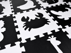 Jokomisiada Puzzle piankowe kontrastowa mata zwierzątka kształty ZA4783 7