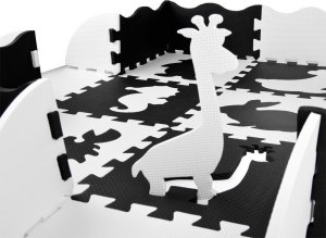 Jokomisiada Puzzle piankowe kontrastowa mata zwierzątka kształty ZA4783 9