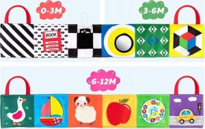 Jokomisiada Książeczka harmonijka sensoryczna kontrast ZA4798 2