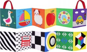 Jokomisiada Książeczka harmonijka sensoryczna kontrast ZA4798 7