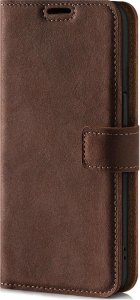 Surazo Skórzane etui na telefon RFID Wallet case - Orzechowy - TPU Czarne Xiaomi Redmi Note 12 Pro 1