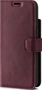 Surazo Skórzane etui na telefon RFID Wallet case - Burgund - TPU Czarne Google Pixel 8 Pro 1